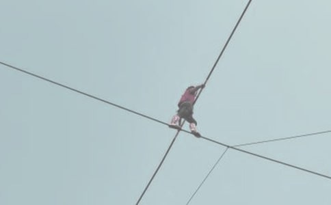 第一次走鋼絲作文